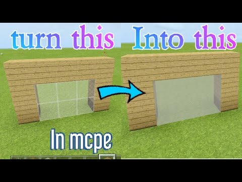 CLEAR GLASS MINECRAFT POCKET EDITION || MCPE || Recource pack | NO lines on glass like java edition