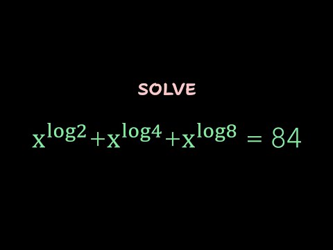 Cambridge Entrance Exam Question for solving Exponential Log Equation Problem. Log in Power Equation