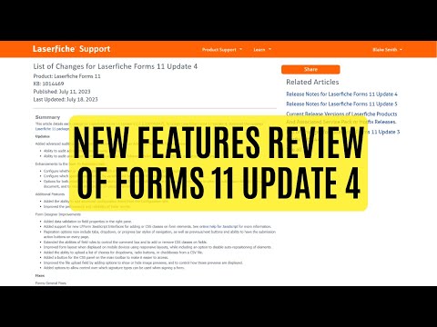 New Features Review of Forms 11 Update 4