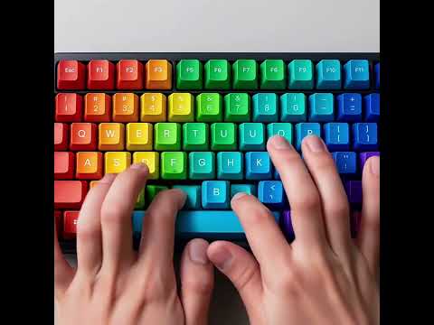 Rainbow Keyboard Taps 🌈✨ | ASMR for Focus & Tinglies