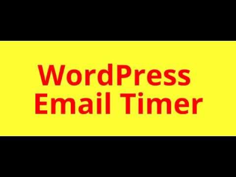 Wordpress Email Timer | WP Email Timer By Reed Floren