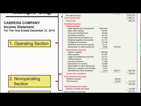 Income Statement - Part 1