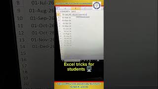 EXCEL TIPS AND TRICKS FOR STUDENTS ✅ #excel #exceltips #computereducation #exceltricks