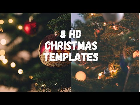 Animated Christmas Card Templates l Green screen videos