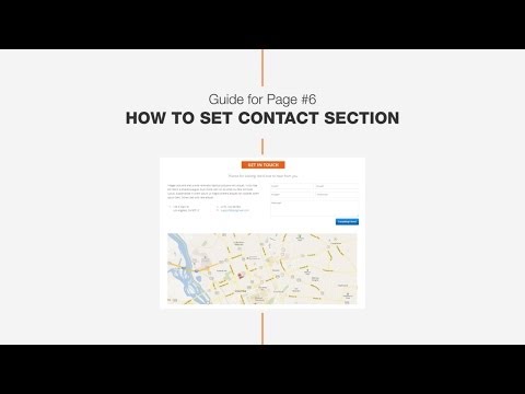 Guide #5: How to set Contact section - Dw Page one page WordPress theme