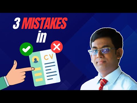 3 Mistakes in CV