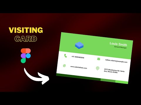 Figma Tutorial - Simple Visiting Card Design In Figma | UI Trend 2022 | Business Card Design