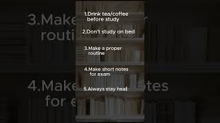 Top 5 Study Tips Before Exams📚 #topper #exam #study #school #shorts