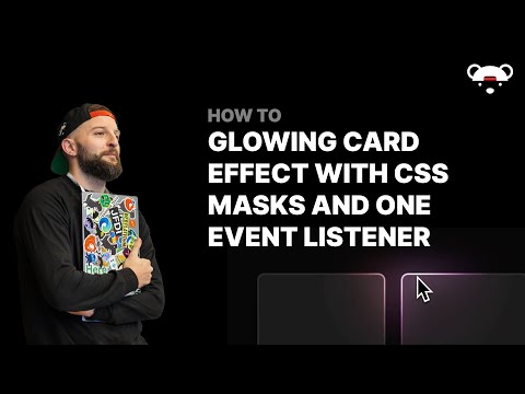 Glowing Card Effect with a single HTML attribute, a JavaScript Event Listener, and some CSS tricks 🤙