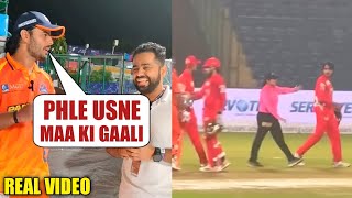 Watch : Nitish Rana Reveal Reason Behind his and Digvesh Rathi Fight in DPL Eliminator Match