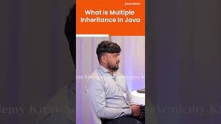 What Is Multiple Inheritance In Java | Multiple Inheritance in Java | #thekiranacademy #shorts