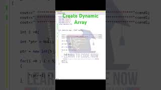 Create Dynamic Array. #coding #programming #computerscience #codinglife #programmingforbeginners