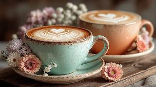 Relaxing Spring Jazz Cafe Ambience 🌸 Smooth Instrumental Vibes for Coffee Lovers