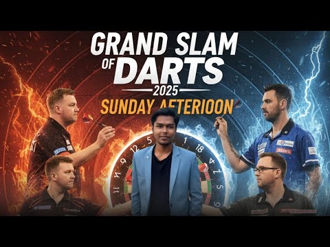 Grand Slam of Darts 2025 | Saturday Afternoon | Grand Slam of Darts Score & Commentary
