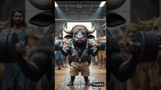 When a Giant Buffalo Entered the Village Like a Bollywood Diva😎 #buffalobills #buffalogym#viralvideo