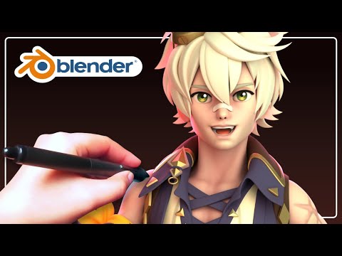 Sculpting Bennett from Genshin Impact | Blender 3D