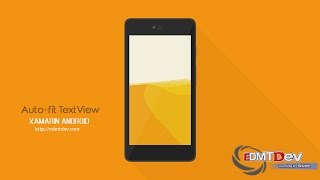 Xamarin Android Tutorial -  Autofit TextView