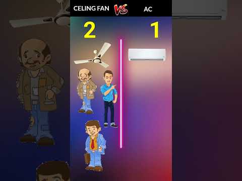 Celing Fan vs AC #comparisonvideo #factinbengali #factvideo #celingfanvsac