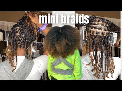Mini braids | Type 4 Hair | Protective Style 