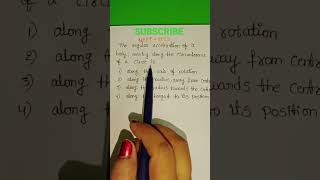 The angular acceleration of a body moving along a circumference of a circle is