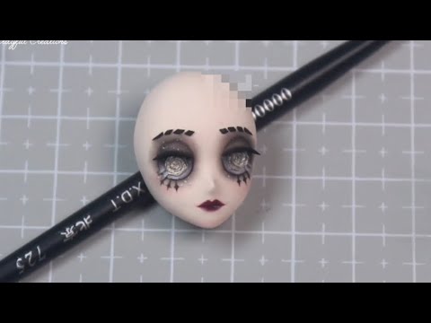 DIY Doll Face Painting Tutorial | Polymer Clay & Acrylic Paint Step by Step 