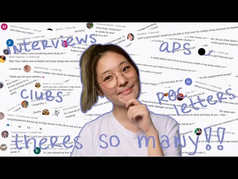 answering allll your college questions! | interviews, rec letters, aps + more