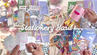 aesthetic stationery haul 2025 🖇💌 ft. shein & aliexpress | cutesy finds, colorful items, desk finds