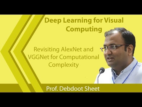 Lecture 35 : Revisiting AlexNet and VGGNet for Computational Complexity