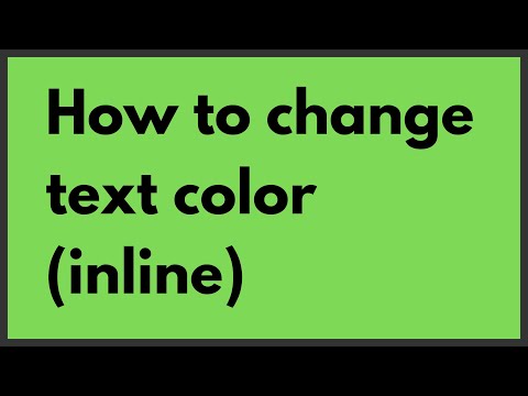 [Simple] CSS tricks - How to change text color