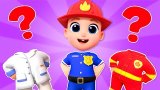 Find My Body Parts! | Firefighter, Policeman, Doctor | Nursery Rhymes & Kids Songs | Tinytots