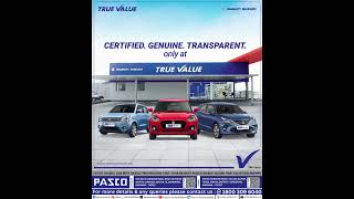 Maruti Suzuki True Value where verified cars meet worry-free drives | Pasco Automobiles