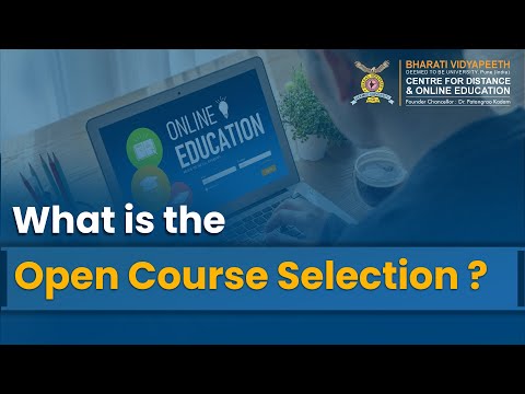 How to Select Open Courses Using the LMS Portal at BVDU Centre for Distance and Online Education