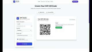 WiFi QR Code Generator 🔹 Share WiFi Instantly (No Typing)