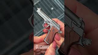 Beretta M92 Multitool - Wooden Chrome 4 #miniature #csgo #military #shorts #toys #outdoors #edc