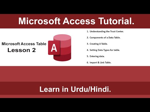 Microsoft Access Table .
