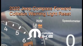 2022 - 2025 Jeep Compass Limited Forward Collision Warning Reset
