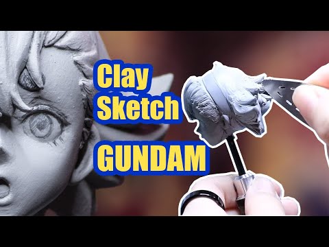 🤖 Sculpting with Polymer Clay |  GUNDAM - Suletta Mercury 🫶🏻