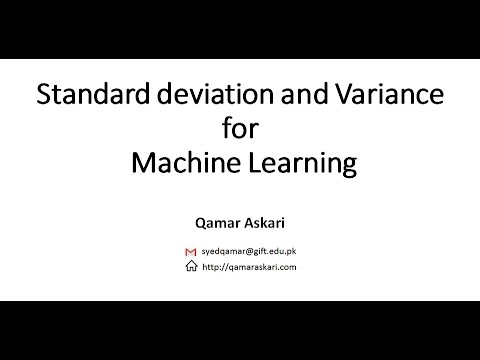 Standard Deviation and Variance for Machine Learning (Urdu)