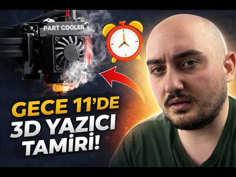 Heyecanlı gece hayatım. 3D Yazıcı içerikli bir video. VLOG desem olur.