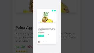 Modern Fruit Slider UI with Tailwind CSS | Add to Cart Functionality | Responsive Design #coding