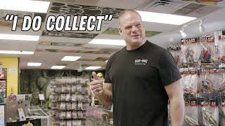 WWE Icon Kane Shops for Rare Figures at Dallas Vintage Toys!