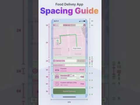 FOOD DELIVERY APP SPACING GUIDE #fooddeliveryapp #spacing #appdesign #appdevelopment #shorts