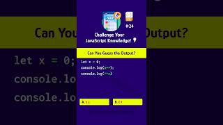Challenge Your JavaScript Knowledge! 💡Can You Guess the Output?  🖥️💡 #shorts #coding