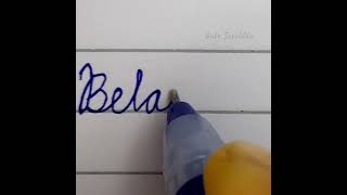 Belarus 🇧🇾 Country name in cursive writing | #shorts #howtowritecursive #handwriting  #penmanship