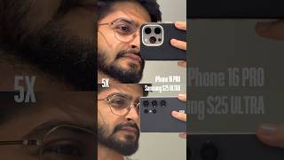 No Controversy 😂 Camera comparison between iphone 16 pro and Samsung S25 Ultra #iphonevssamsung
