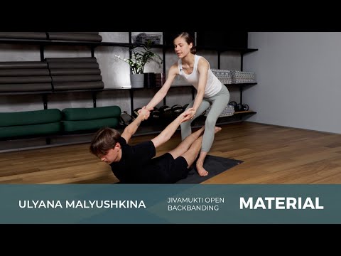Jivamukti Open level. Backbending class with Ulyana Malyushkina