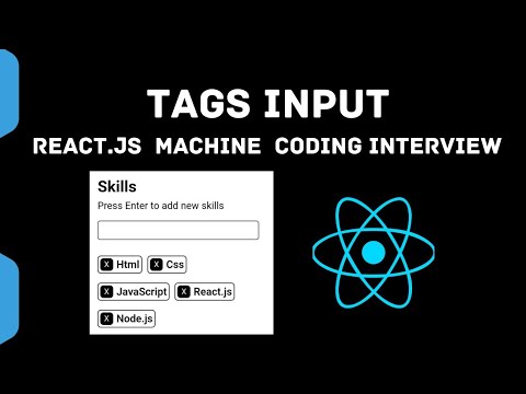 Tags Input | React.js Machine Coding