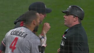 Carlos Correa Gets Ejected from On-deck Circle, Rocco Baldelli Also Ejected Shortly After