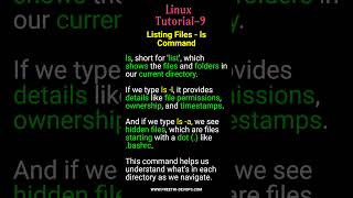 Linux Tutorials -9 Listing Files - ls Command Explained #preethidevops #LinuxBasics