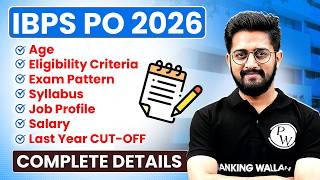 IBPS PO Notification 2026 | IBPS PO Syllabus 2026, Exam Pattern, Age, Vacancy | Tentative Details